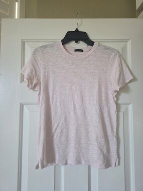 ATM Anthony Thomas Melillo Schoolboy Crewneck Tee Pink S